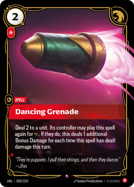 Dancing Grenade - 020/219 - R Fury