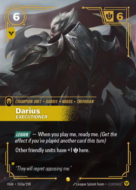 Darius, Executioner - 243a/298 - Alternate Art