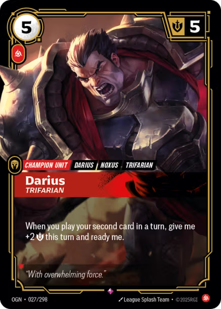 Darius, Trifarian - 027/298 - R Fury