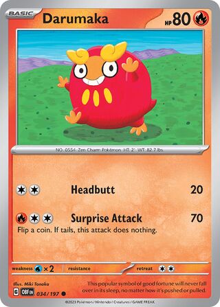 Darumaka - 034/197 - Obsidian Flames 