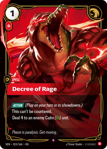 Decree of Rage - 015/166 - R Fury