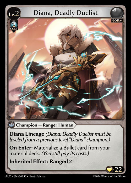 Diana, Deadly Duelist - Alchemical Revolution -  C Norm 