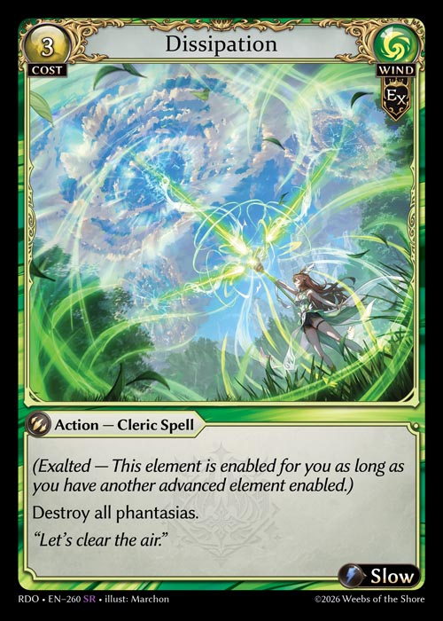 Dissipation - Radiant Origins - SR Wind