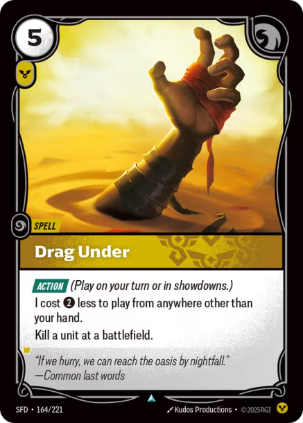 Drag Under - 164/221 - U Order