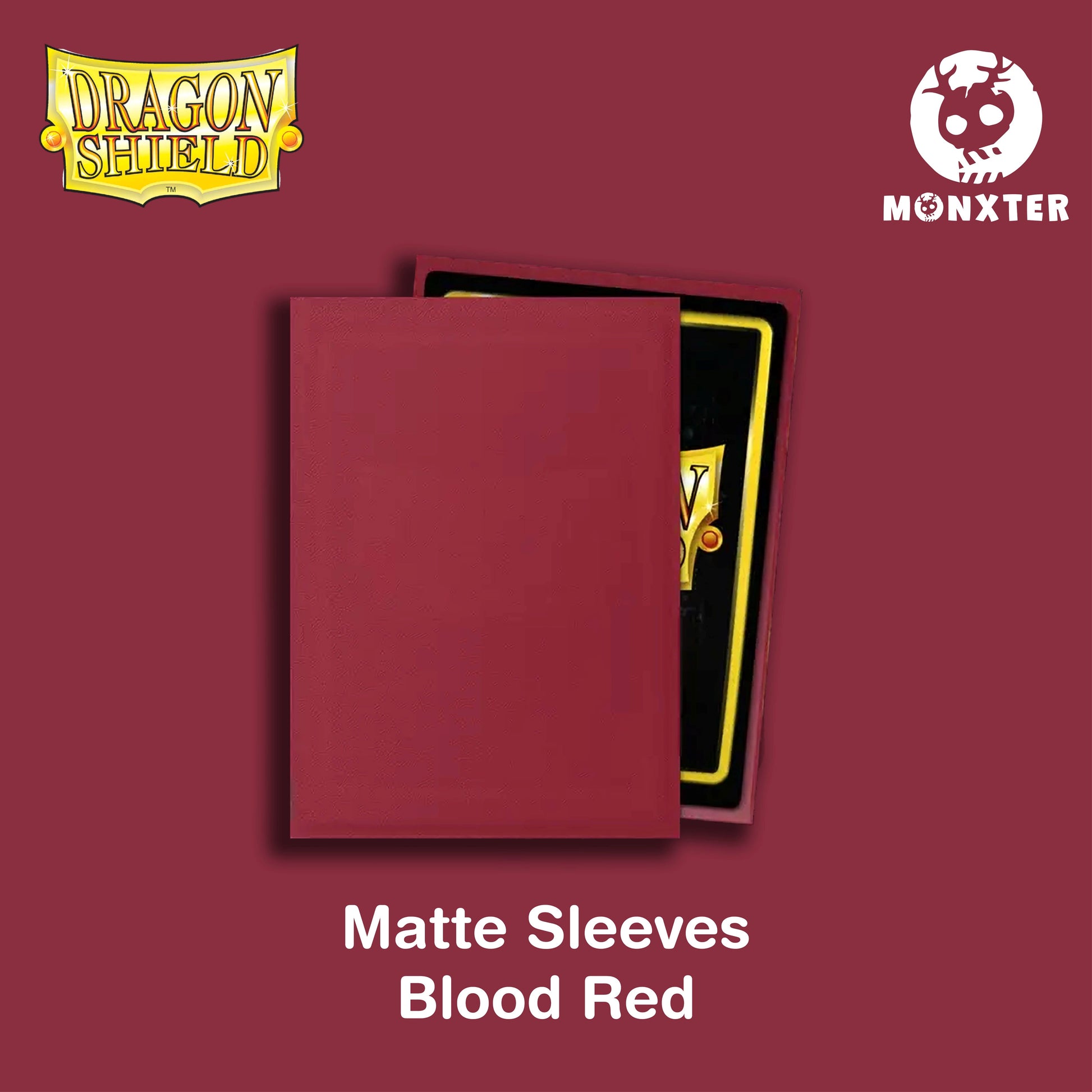 Dragon Shield Blood Red Matte Sleeves Desk Monxter Dragon Shield Blood Red Matte Sleeves Desk Monxter