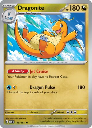 Dragonite - 149/165 - 151 