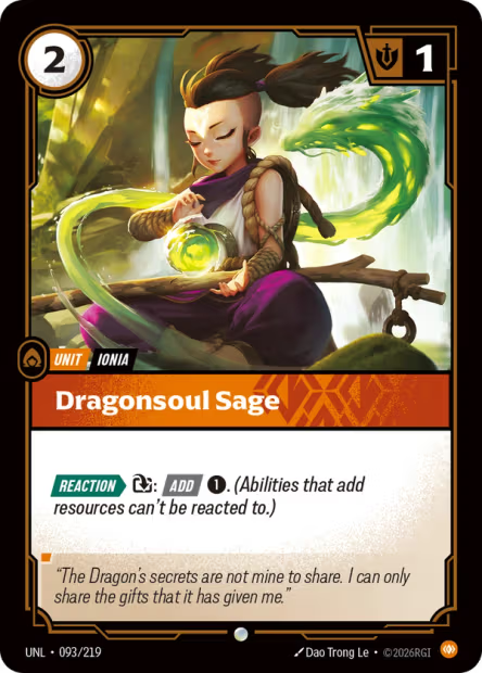 Dragonsoul Sage - 093/219 - C Body