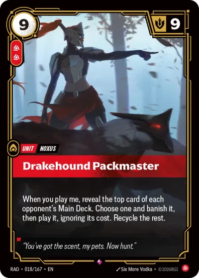 Drakehound Packmaster - 018/167 - R Fury