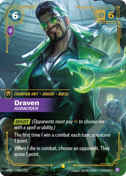 Draven, Audacious - 148a/221 - Epic Chaos - Alternate Art