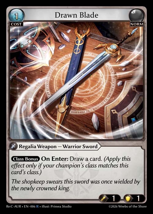 Drawn Blade - Re:Collection Aurelian Regent - R Norm