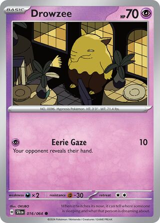 Drowzee - 016/064 - Shrouded Fable
