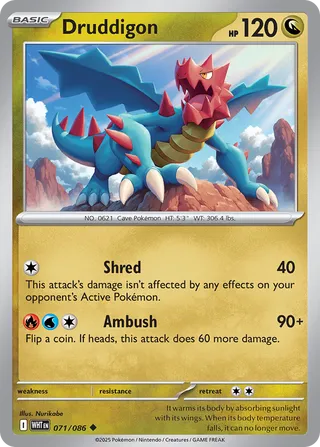 Druddigon - 071/086 - White Flare