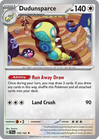 Dudunsparce - 129/162 - Temporal Forces  