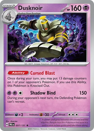Dusknoir - 037/131- Prismatic Evolutions