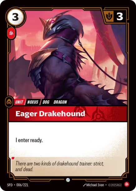 Eager Drakehound - 006/221 - C Fury
