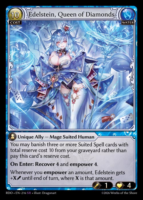 Edelstein, Queen of Diamonds - Radiant Origins - SR Water