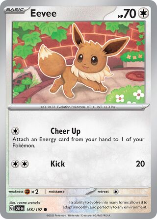 Eevee - 166/197 - Obsidian Flames 