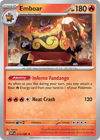 Emboar - 013/086 - White Flare