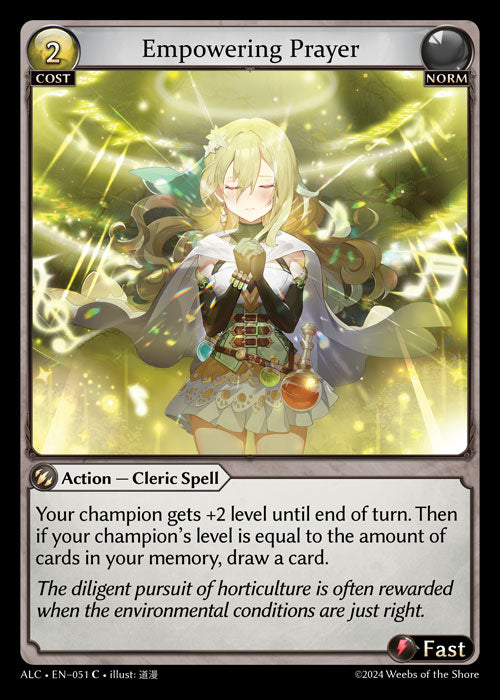 Empowering Prayer - Alchemical Revolution -  C Norm