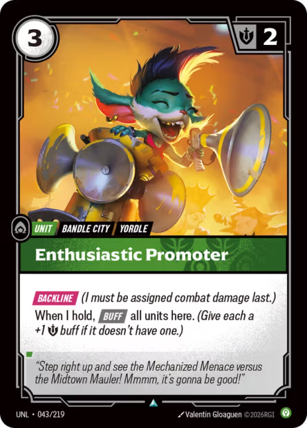Enthusiastic Promoter - 043/219 - U Calm