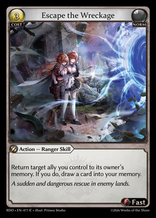 Escape the Wreckage - Radiant Origins - C Norm