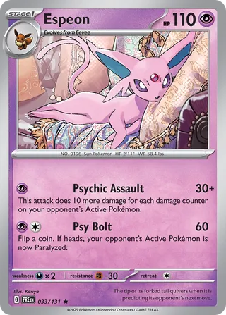 Espeon - 033/131- Prismatic Evolutions
