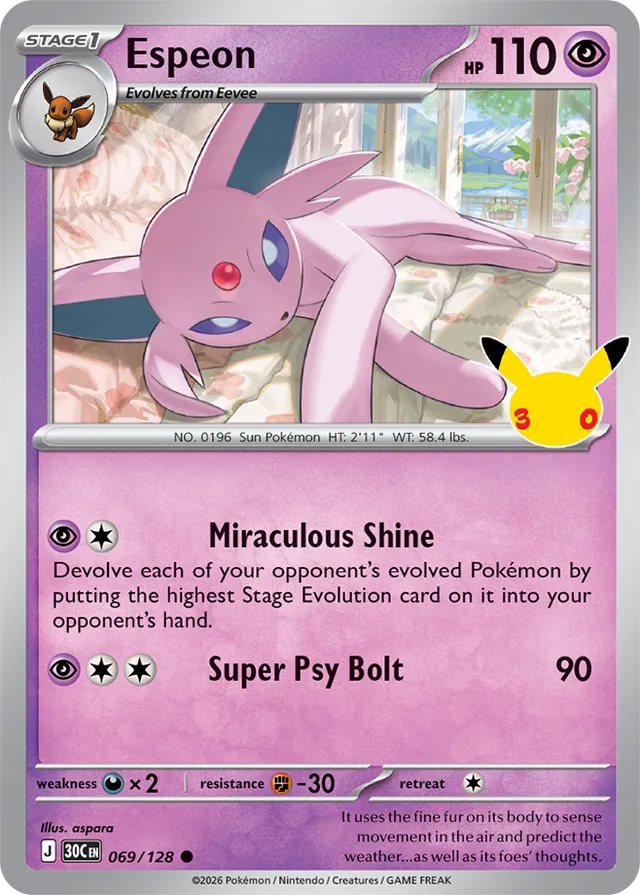Espeon 069/128 - Pokémon 30th Celebration