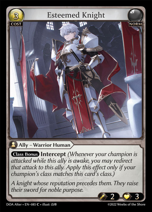 Esteemed Knight - Dawn of Ashes