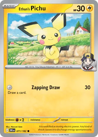 Ethan's Pichu - 071/182 - Destined Rivals