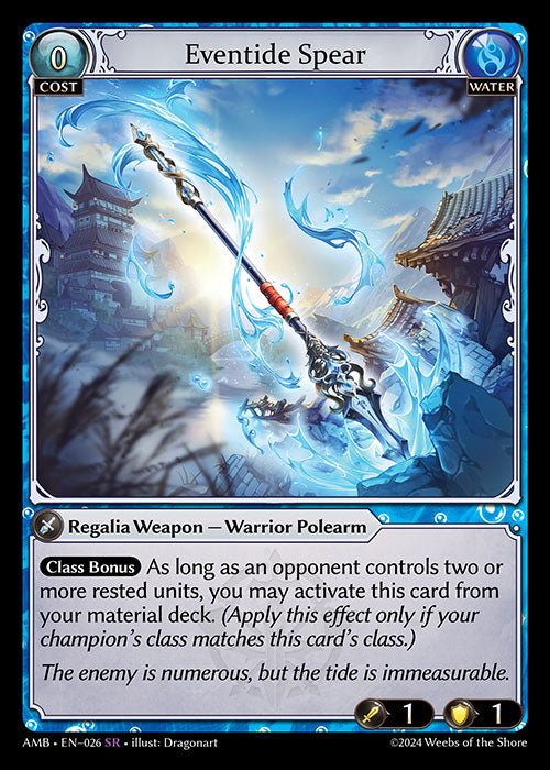 Eventide Spear - Mortal Ambition -  SR Water