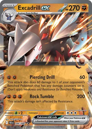 Excadrill ex - 046/086 - Black Bolt