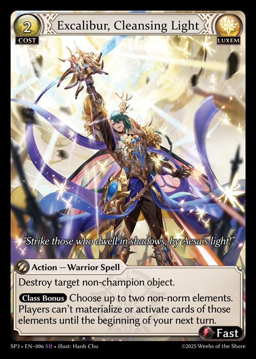 Excalibur, Cleansing Light - Supporter Pack 3