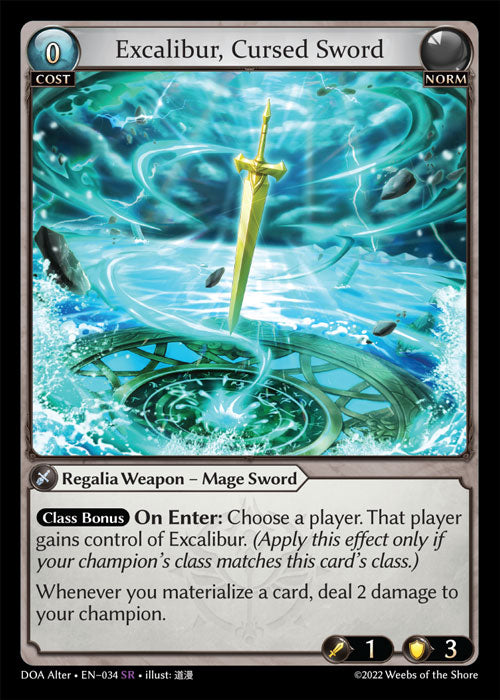 Excalibur, Cursed Sword - Dawn of Ashes