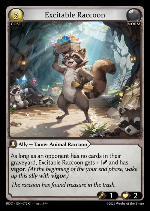 Excitable Raccoon - Radiant Origins - C Norm