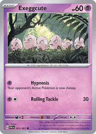 Exeggcute - 023/091 - Paldean Fates 
