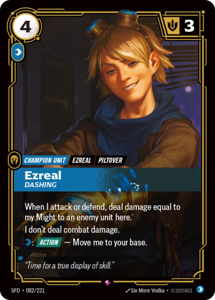 Ezreal, Dashing - 082/221 - R Mind