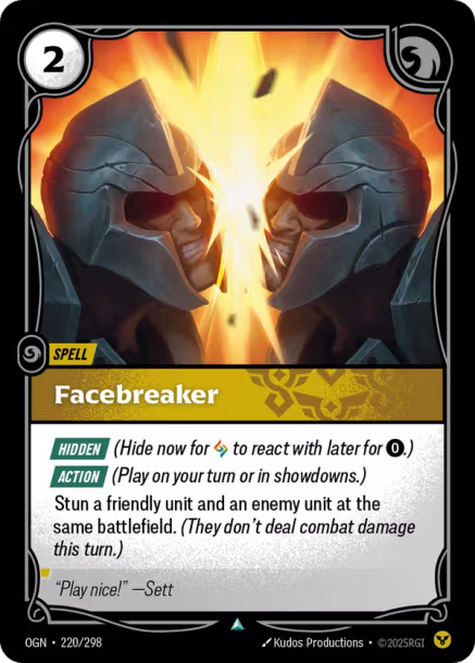 Facebreaker - 220/298 - U Order