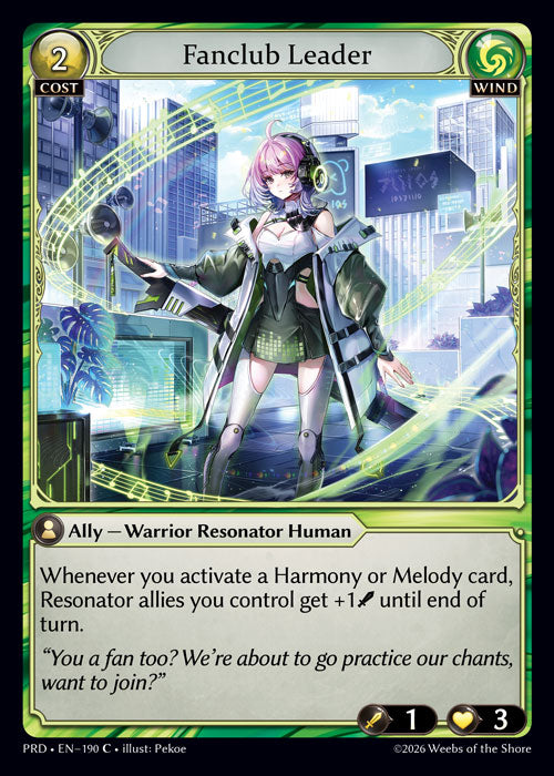 Fanclub Leader - .asphodel/paradise - C Wind