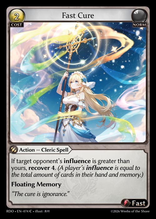 Fast Cure - Radiant Origins - C Norm