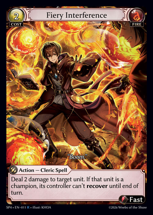 Fiery Interference - Supporter Pack 4