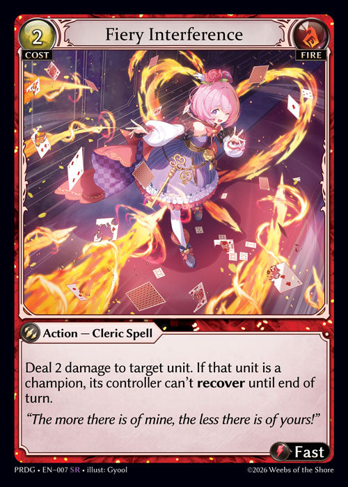  Fiery Interference (Grimoire) - .asphodel/paradise - SR Fire