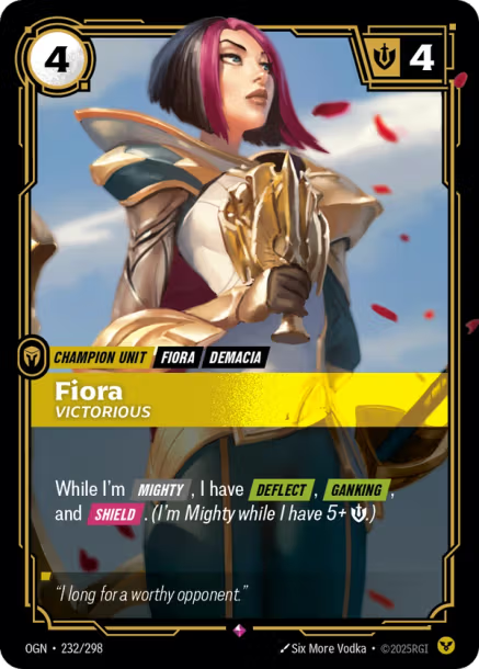 Fiora, Victorious - 232/298 - R Order