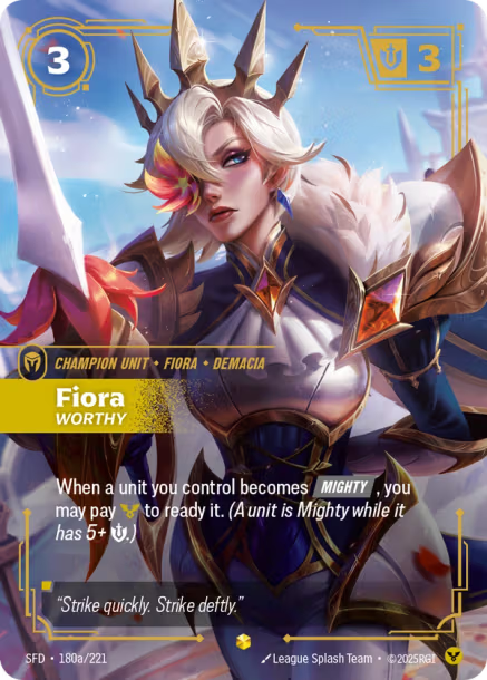 Fiora, Worthy - 180a/221 - Epic Order - Alternate Art