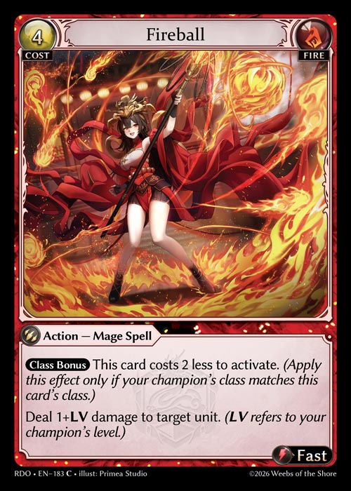 Fireball - Radiant Origins - C Fire