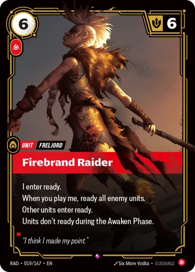 Firebrand Raider - 019/167 - R Fury