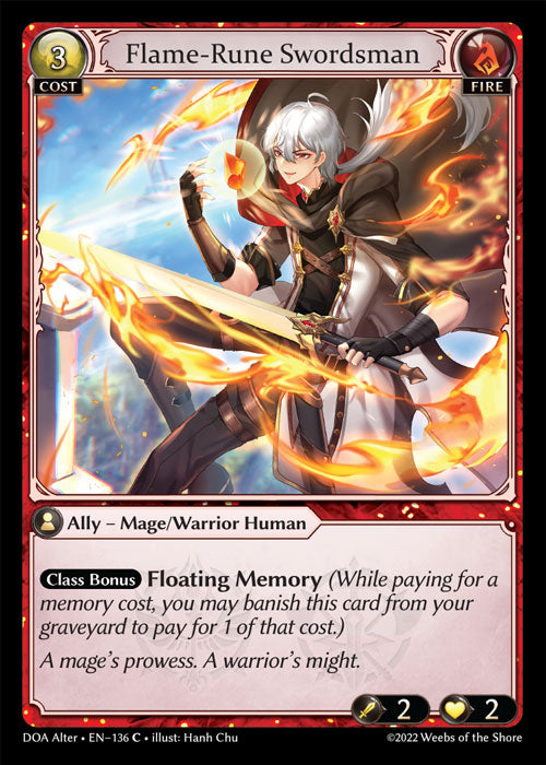 Flame-Rune Swordsman - Dawn of Ashes