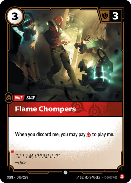 Flame Chompers - 006/298 - C Fury