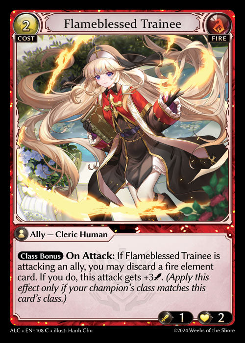 Flameblessed Trainee - Alchemical Revolution -  C Fire