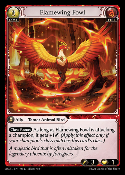 Flamewing Fowl - Mortal Ambition - C Fire