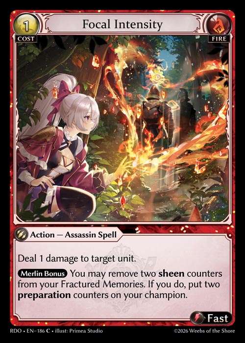 Focal Intensity - Radiant Origins - C Fire